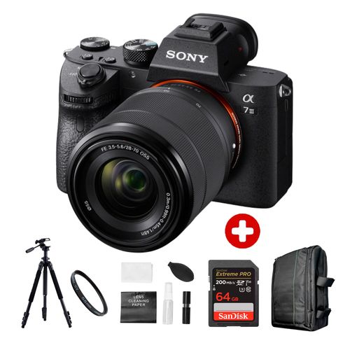 Cámara Sony Alpha 7 III Mirrorless + Lente 28-70mm + Kit Ultimate